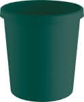 Papierkorb 18 l grün,331mm recycling K-Stoff