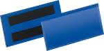 Etikettentasche,B100xH38 mm,blau, magnetisch - VE 50 Stück