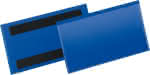 Etikettentasche,B150xH67 mm,blau, magnetisch - VE 50 Stück