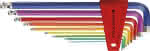 Winkelschraubendreher-,Satz im Kunststoffhalter,9-teilig 1,5-10mm Rainbow - Kugelkopf PB Swiss To