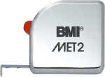 Taschenbandmaß MET2,2mx13mm weiß BMI