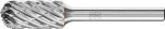 Frässtift HM,Walzenrundform 1225,STEEL 6mm 12x25mm - Pferd