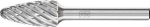 Frässtift HM,Rundbogenform 1225,STEEL 6mm 12x25mm - Pferd