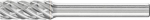 Frässtift HM zylindrisch,0820 STEEL 6mm 8x20mm,Pferd