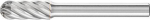 Frässtift HM,Walzenrundform 0820,rostfrei 6mm 8x20mm - Pferd