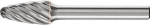 Frässtift HM,Rundbogenform 1020,rostfrei 6mm 10x20mm - Pferd