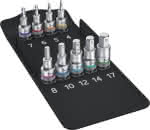 WERA Schraubendrehereins-,atz-Garnitur Zyklop 1/2",Haltefunktion 6-kant 9-t-