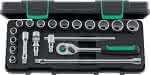 Steckschlüssel-Garnitur,3/8" 45/14/5I QR,19-teilig - Stahlwille