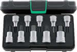 Schraubendrehereinsatz-,Satz 1/2" Innensechskant,4-19mm 10-teilig - Stahlwille