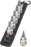 WERA Schraubendrehereins-,atz-Garnitur 1/2" Haltef-,unktion TX T25-55 6-teil-