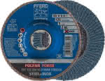 Fächerschleifscheibe,X-LOCK STEELOX K80SGP,125mm - Pferd
