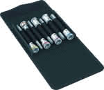 WERA Schraubendrehereins-,atz-Garnitur Zyklop 3/8",Haltefunktion 6-kant 4-1-