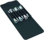WERA Schraubendrehereins-,atz-Garnitur 3/8" Haltef-,unktion TX T25-50 lang