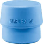HALDER SIMPLEX-Einsatz,3201 TPE-soft ø 60mm blau