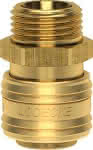 Schnellverschlusskupplung,NW 7,2mm, Messing,,Serie ES, AG G1/2" - LÜDECKE