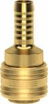 Schnellverschlusskupplung,NW 7,2mm, Messing,,Serie ES, Tülle 13 - LÜDECKE