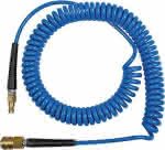Spiralschlauch PU blau,,Kupplung u Stecker NW7,2,10x6,5mm, 6m - RIEGLER