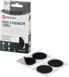 VELCRO Klettband,High Strength Fastener,Punkt Durchmesser 45mm, - schwarz, 6 Stück