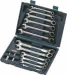 KS TOOLS,Ringratschenmaulschlüsse-,lsatz umschaltbar 8-19mm
