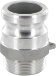 Kamlok Vaterteil Typ F,DN32, AG 1.1/4", Alu
