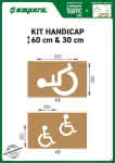 Schablonenset,Schablonen KIT,Handicap 60 cm & 30 cm