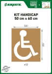 Schablonenset,Schablonen KIT,Handicap 50 cm x 60 cm