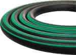Vielzweckpremiumschlauch,Supreme, 19x4,5mm,schwarz 3 grüne Streifen - 20bar, 50m Semperit