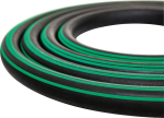 Vielzweckpremiumschlauch,Supreme, 25x5,0mm,schwarz 3 grüne Streifen - 20bar, 50m Semperit