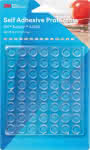 3M Bumpon Elastikpuffer,56 Stück 12,7x3,5mm,Transparent, Mini-Pack