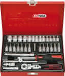KS TOOLS,Steckschlüsseleinsatz-,Garnitur 1/4" 33-teilig