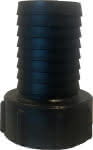 IBC Container-Adapter,m. gerilltem Stutzen, PP,,IBC IG 2" (S60x6) - Stutzen 1.1/4", 32mm