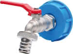 Kugelauslaufventil Profi,mit IBC-Adapter Sx60,,Tülle 3/4"
