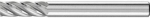 Frässtift HM zylindrisch,0616 INOX 6mm 6x16mm,Pferd