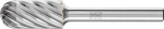 Frässtift HM,Walzenrundform 1225,rostfrei 6mm 12x25mm - Pferd