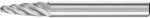 Frässtift HM,Rundbogenform 0618,rostfrei 6mm 6x18mm - Pferd