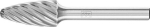 Frässtift HM,Rundbogenform 1225,rostfrei 6mm 12x25mm - Pferd