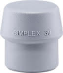 HALDER SIMPLEX-Einsatz,3203 TPE-mid ø 30mm grau