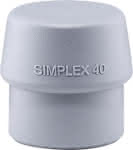 HALDER SIMPLEX-Einsatz,3203 TPE-mid ø 40mm grau