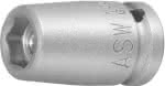 Kraft- Steckschlüsseleinsatz mit Magnet 1/4" 8mm