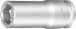 Kraft- Steckschlüsseleinsatz lang mit Federmagnet 3/8"