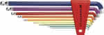 Winkelschraubendreher-,Satz im Kunststoffhalter,9-teilig 1,5-10mm 100Grad - Rainbow PB Swiss Tool