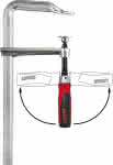Schraubzwinge Ganzstahl,mit 2-Komponenten-Heft,300x120mm - Klappgriff Bessey
