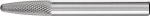 Frässtift HM,Rundbogenform 0618,MICRO 6mm 6x18mm - Pferd