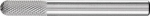 Frässtift HM,Walzenrundform 0616,MICRO 6mm 6x16mm - Pferd