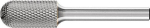 Frässtift HM,Walzenrundform 1225,MICRO 6mm 12x25mm - Pferd