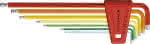 Winkelschraubendreher-,Satz im Kunststoffhalter,7-teilig 1,5-6mm Rainbow - Kugelkopf PB Swiss Too