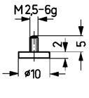 Messeinsatz Stahl,Typ 11/20,0mm KÄFER