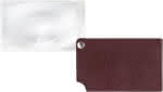 Scheckkartenlupe rot,visoPOCKET 2,5x Leder,ESCHENBACH