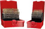 Spiralbohrer Set 1-10mm,x0,1 A002 in Box,118G Typ N 4xD 91tlg. - Tin Tip A095209 Dormer