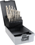 Kurz-Nut-Bohrer-Satz D338,HSS-Co8% Raptor1,0-10,5mm,0,5mm stg. inkl. KLB - GÜHRING